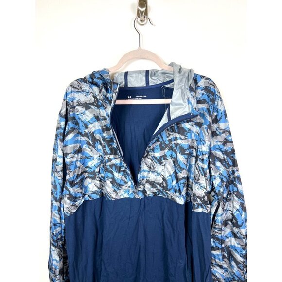 Under armour fitted blue camo print pullover NWT - Picture 4 of 11